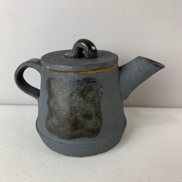 Vintage Handmade Ceramic Teapot - Picture 1 of 8